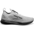 Women's Brooks Levitate Stealthfit 5, White/Grey/Black, 9.5 B Medium
