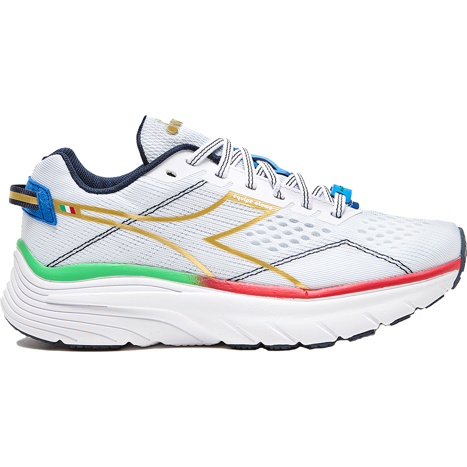 Women's Diadora Equipe Atomo, White/Gold, 10.5 B Medium