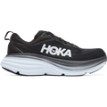 Women's Hoka One One Bondi 8, Black/White, 6.5 B Medium