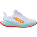 Women's Hoka One One Carbon X 2, White/Blazing Orange, 7.5 B Medium