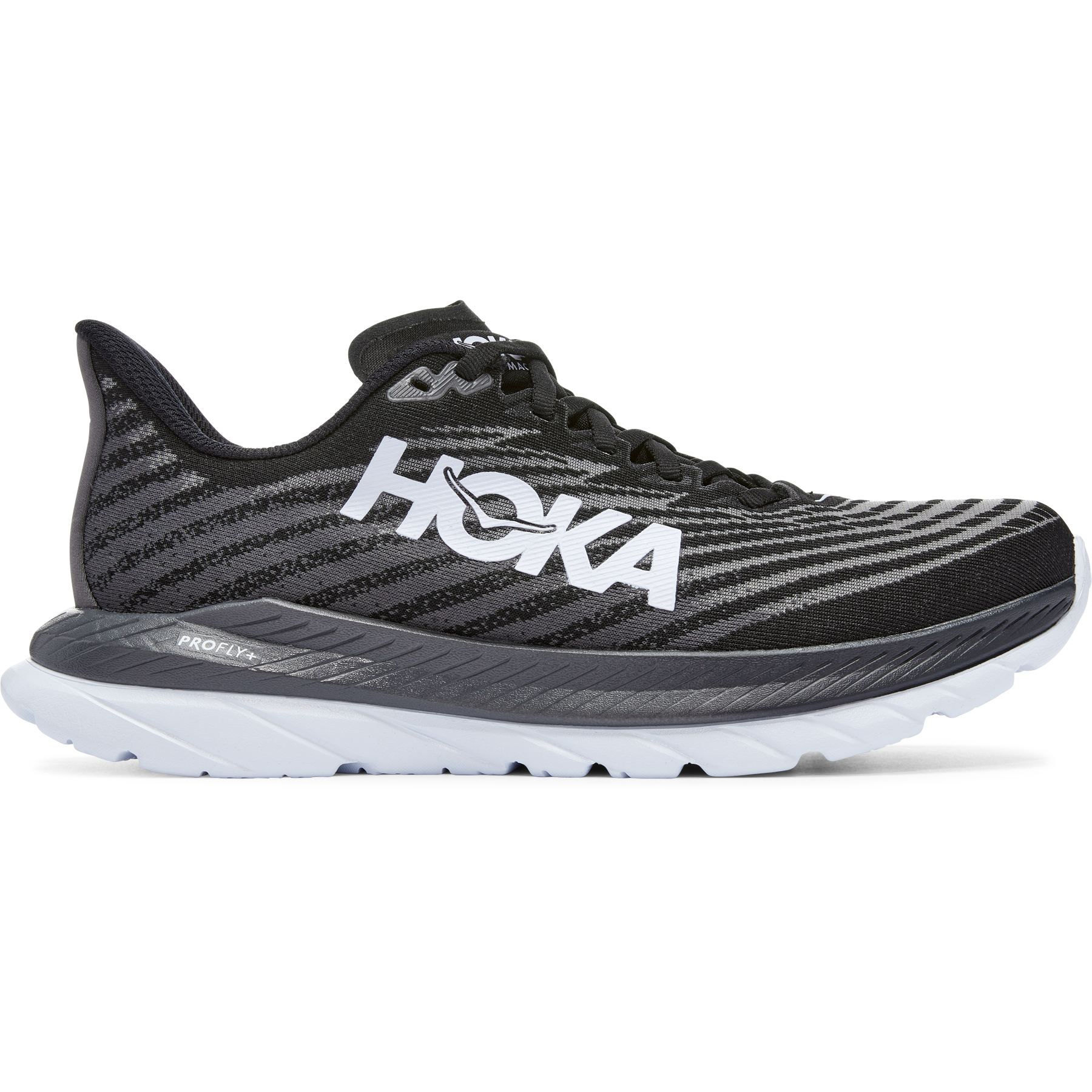 Women's Hoka One One Mach 5, Black/Castlerock, 5.5 B Medium