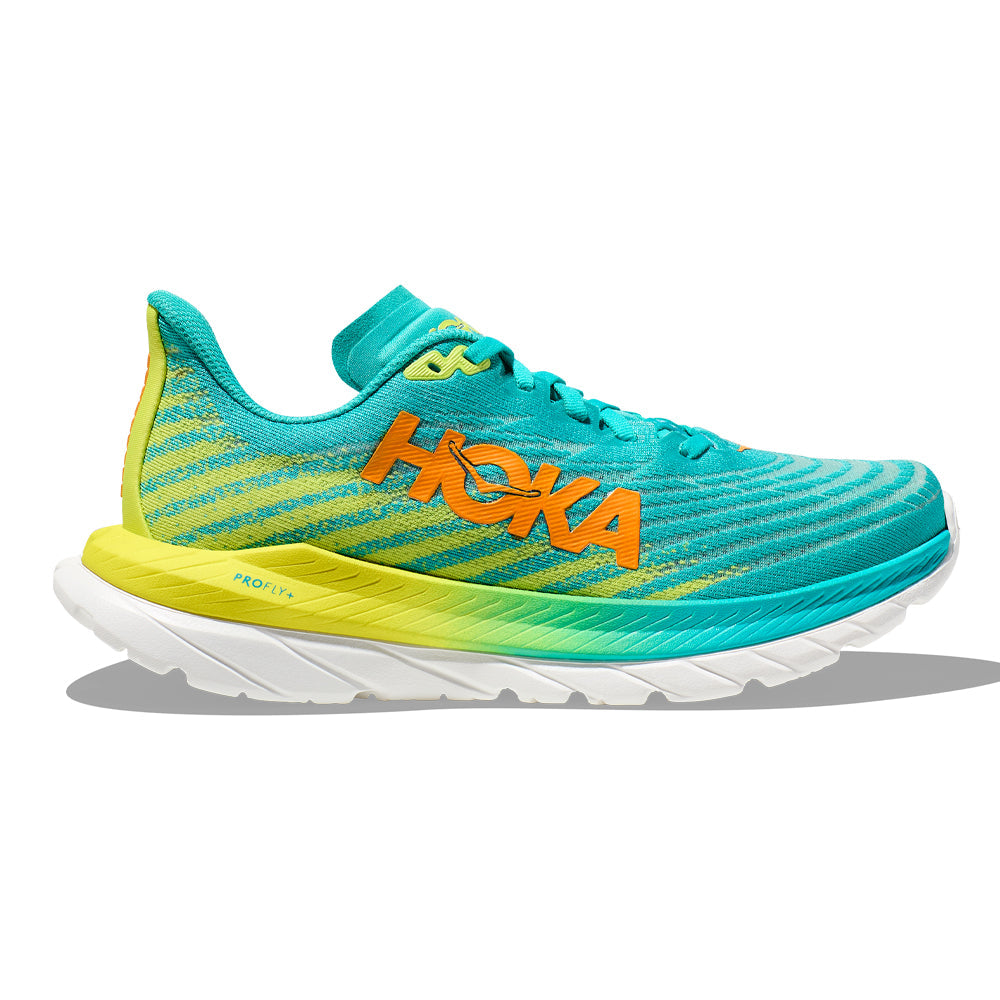 Women's Hoka One One Mach 5, Ceramic/Evening Primrose, 6.5 B Medium