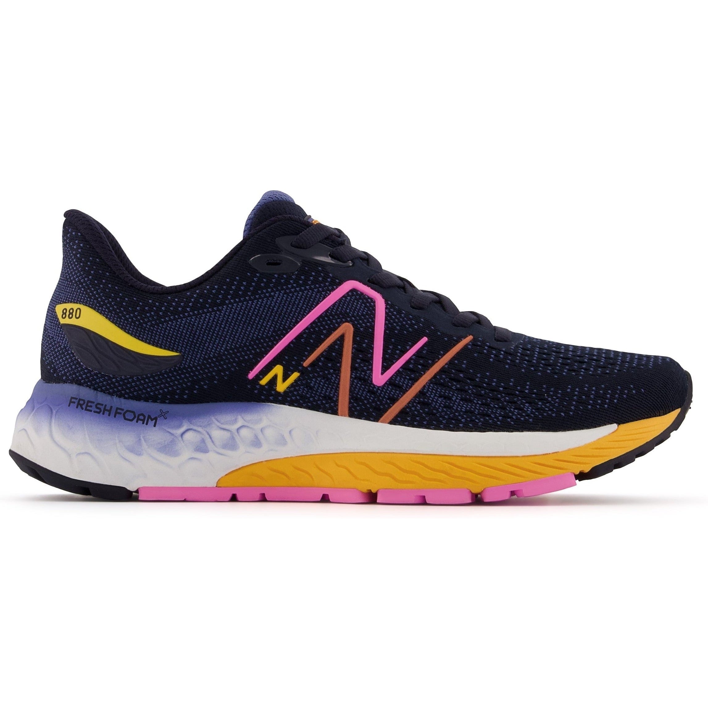 Women's New Balance Fresh Foam X 880v12, Eclipse/Vibrant Apricot, 12 B Medium