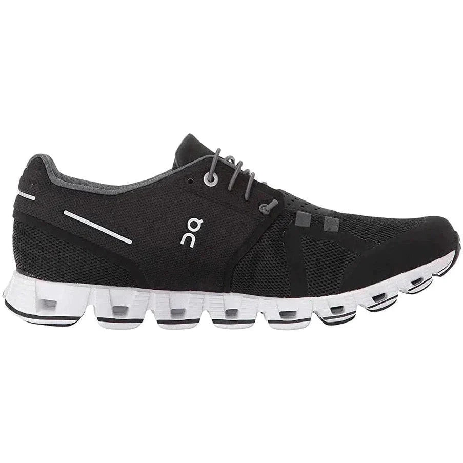 Women's On Cloud, Black/White, 8 B Medium