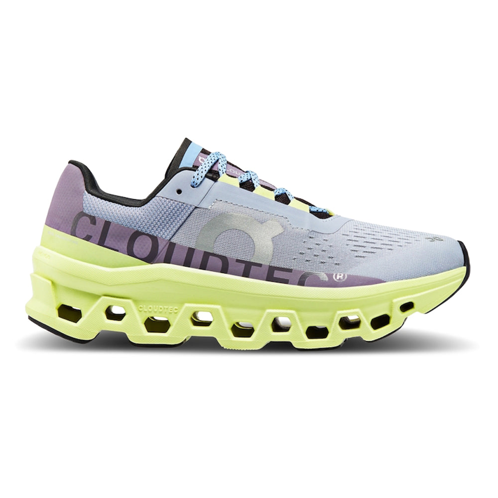 Women's On Cloudmonster, Nimbus/Hay, 6 B Medium