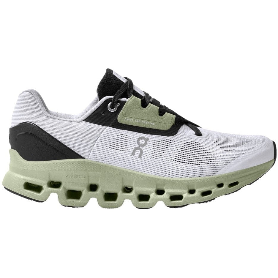 Women's On Cloudstratus, White/Black, 8.5 B Medium