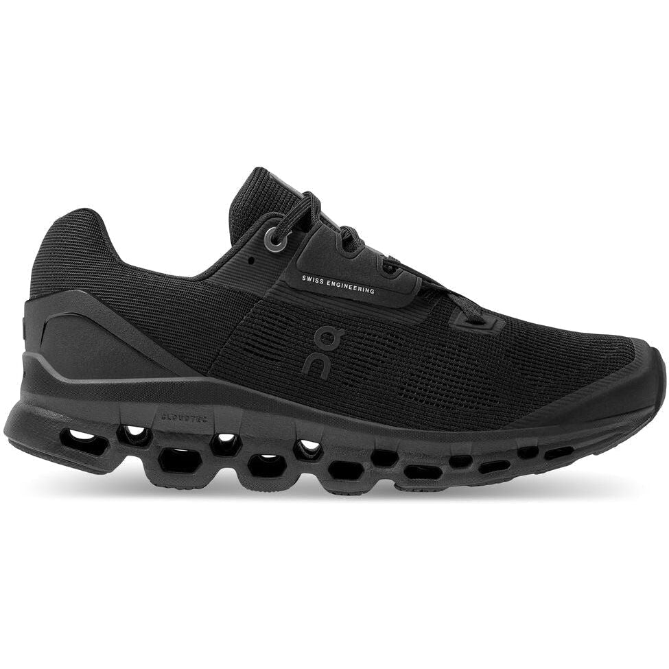 Women's On Cloudstratus, Black, 6.5 B Medium