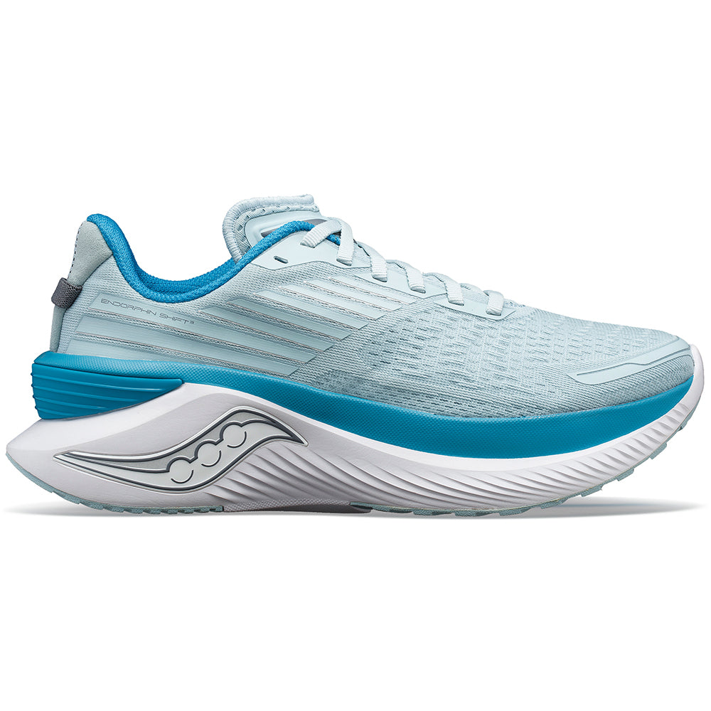 Women's Saucony Endorphin Shift 3, Glacier/Ink, 9 B Medium