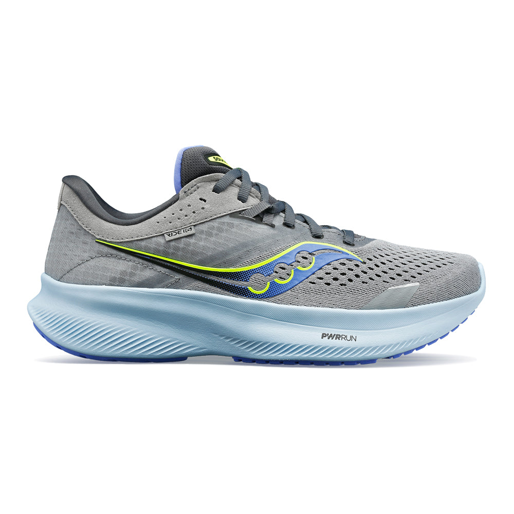 Women's Saucony Ride 16, Fossil/Pool, 7 B Medium