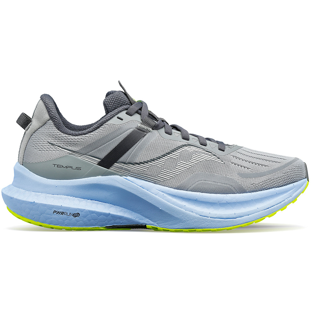 Women's Saucony Tempus, Fossil/Ether, 7.5 D Wide