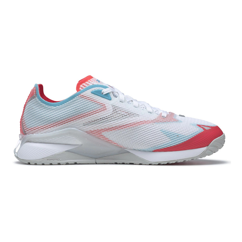 Men's Reebok Nano X2 Froning, FTWR White/Neon Blue/Neon Cherry, 11.5 D Medium