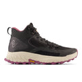 Women's New Balance Fresh Foam X Hierro V1 Mid, Black/Raisin, 7.5 B Medium